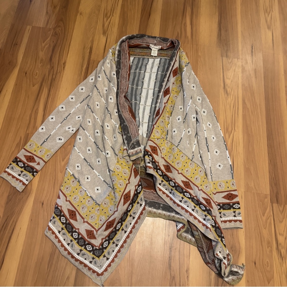 Freeway Multicolor Patterned Cardigan - image 2